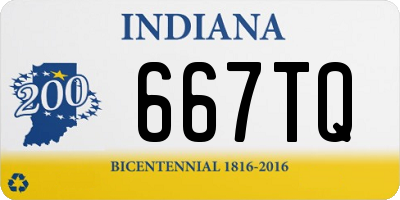 IN license plate 667TQ