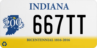 IN license plate 667TT