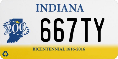 IN license plate 667TY