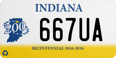 IN license plate 667UA