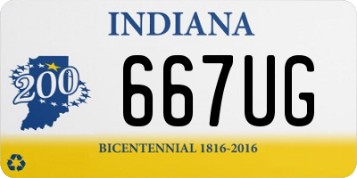 IN license plate 667UG