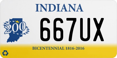 IN license plate 667UX