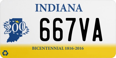 IN license plate 667VA