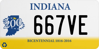 IN license plate 667VE