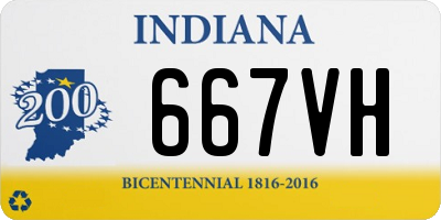 IN license plate 667VH