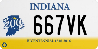 IN license plate 667VK