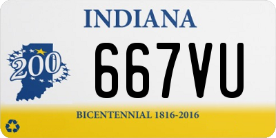 IN license plate 667VU