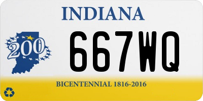 IN license plate 667WQ