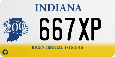 IN license plate 667XP