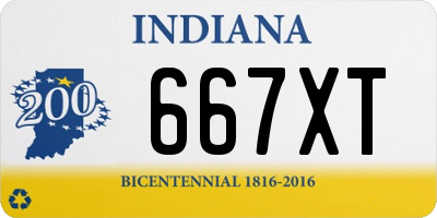 IN license plate 667XT