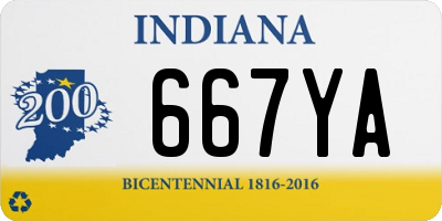 IN license plate 667YA