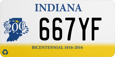 IN license plate 667YF