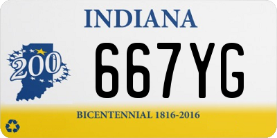 IN license plate 667YG