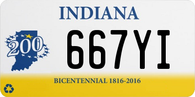 IN license plate 667YI