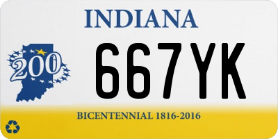 IN license plate 667YK