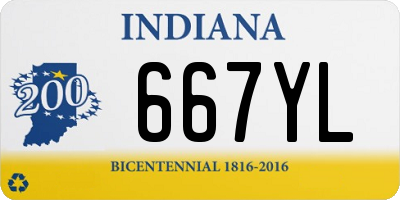 IN license plate 667YL