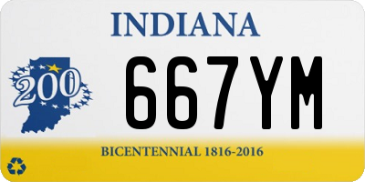 IN license plate 667YM