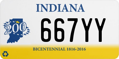 IN license plate 667YY