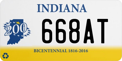 IN license plate 668AT