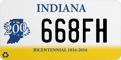 IN license plate 668FH