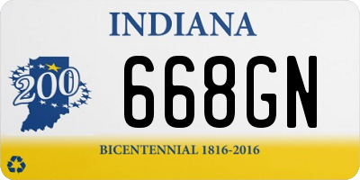 IN license plate 668GN