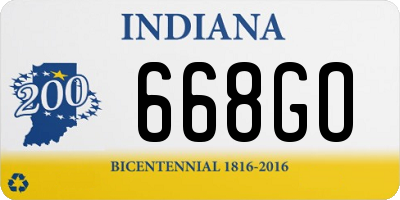 IN license plate 668GO