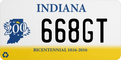 IN license plate 668GT