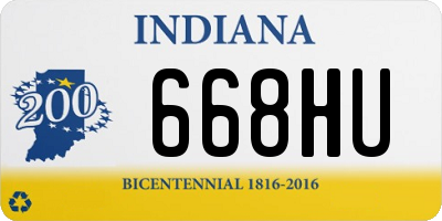 IN license plate 668HU