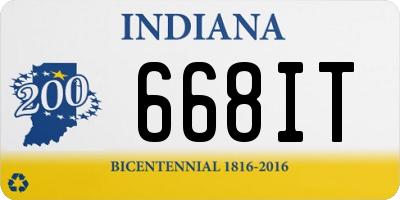 IN license plate 668IT