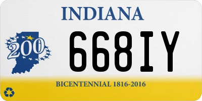 IN license plate 668IY