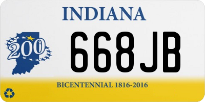 IN license plate 668JB