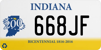 IN license plate 668JF