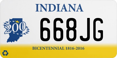 IN license plate 668JG