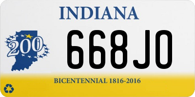 IN license plate 668JO