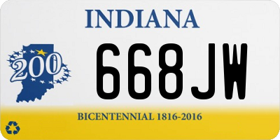 IN license plate 668JW