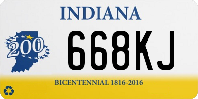 IN license plate 668KJ