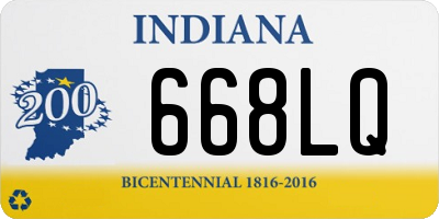 IN license plate 668LQ