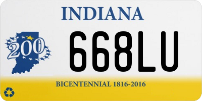 IN license plate 668LU