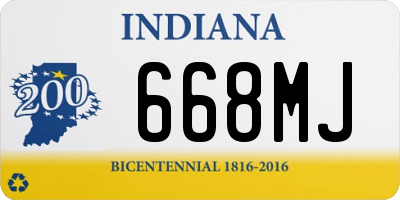IN license plate 668MJ