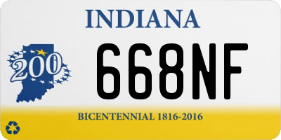 IN license plate 668NF