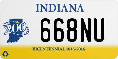 IN license plate 668NU