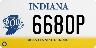 IN license plate 668OP