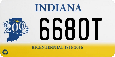 IN license plate 668OT