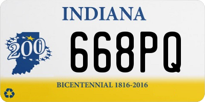 IN license plate 668PQ