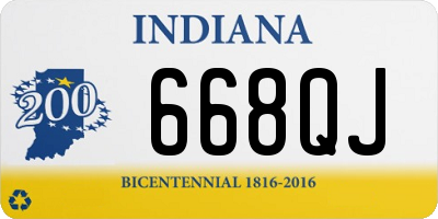 IN license plate 668QJ