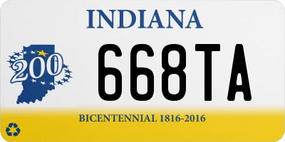 IN license plate 668TA