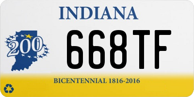 IN license plate 668TF