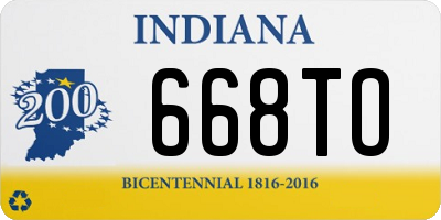 IN license plate 668TO