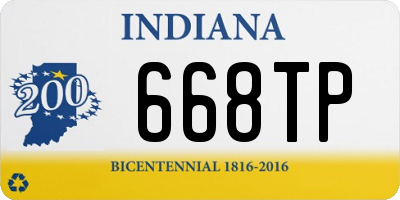 IN license plate 668TP