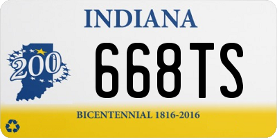 IN license plate 668TS